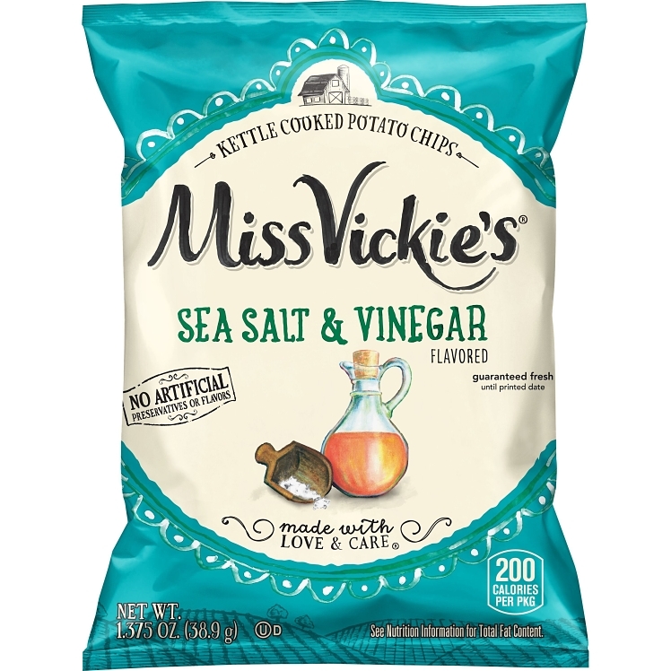 MISS VICKIE'S SEA SALT & VINEGAR KETTLE COOKED POTATO CHIPS