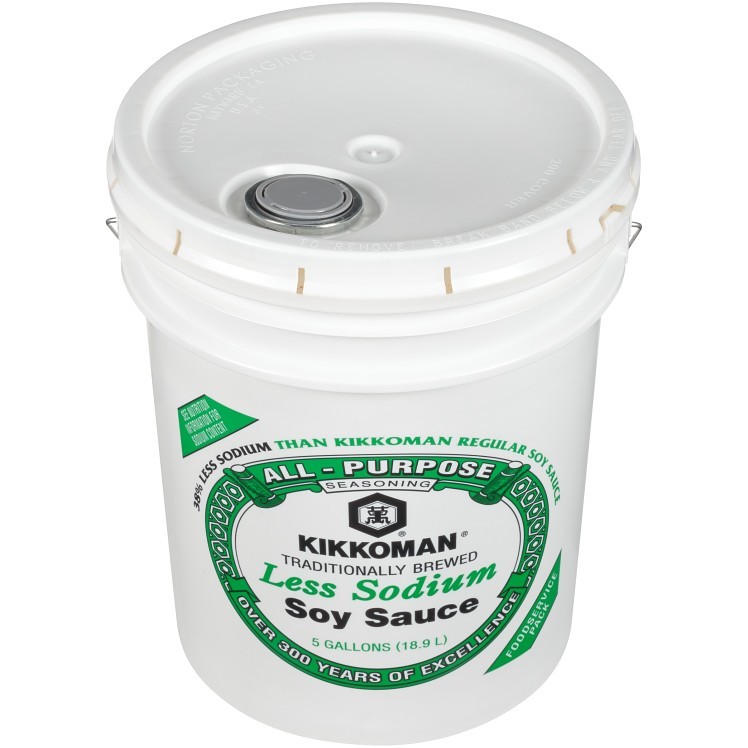 KIKKOMAN SAUCE SOY REDUCED SODIUM PAIL SHELF STABLE