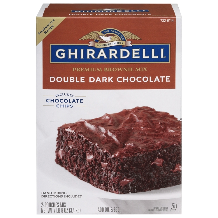 GHIRARDELLI BROWNIE MIX DARK CHOCOLATE