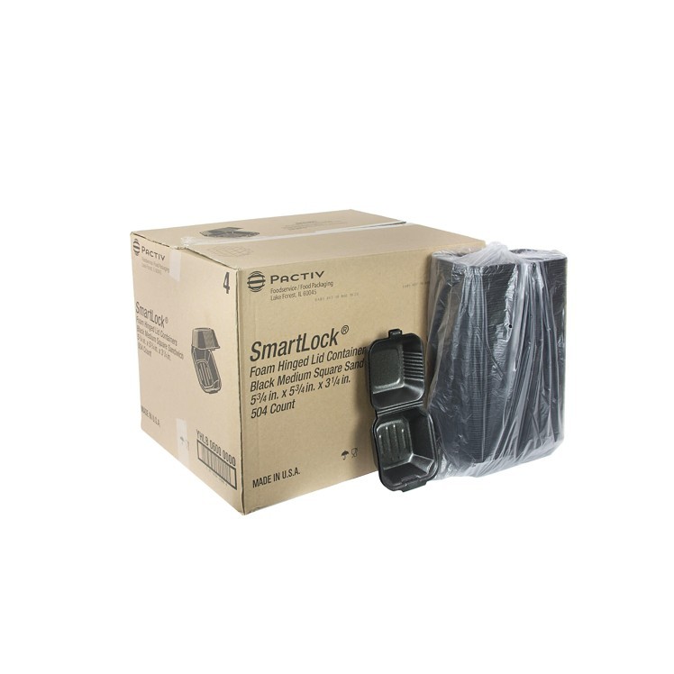 PACTIV 5.75 X 5.75 1 COMPARTMENT FOAM CONTAINER