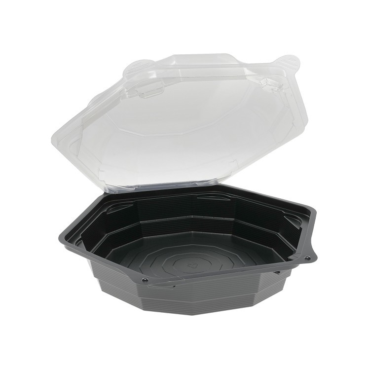 MONOGRAM CONTAINER, PLASTIC 9 HEX 1 COMPARTMENT