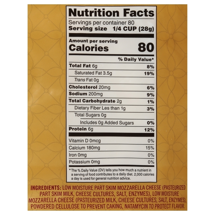 SAPUTO GOLD NY WM/PS MOZZARELLA CHEESE BLEND SHREDDED