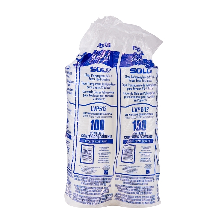 SOLO CLEAR POLYPROPYLENE 12 OZ FOOD CONTAINER LID