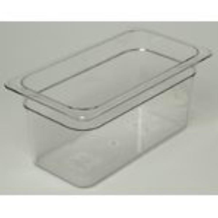 5 Pack Plastic Food Pan Lids With Handles - 1/6 Size 6 Inch Deep Covers For Restaurant Storage Containers