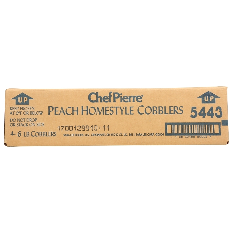 CHEF PIERRE PEACH HOMESTYLE COBBLER 1/4 SHEET