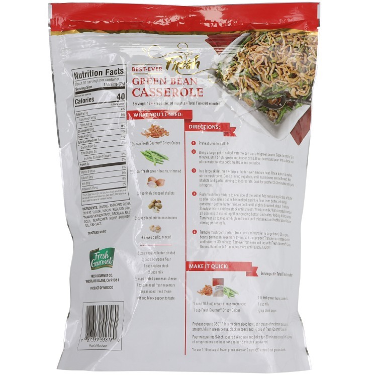 FRESH GOURMET CRISPY ONIONS