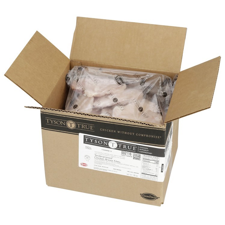 TYSON TENDERPRESSED BONELESS SKINLESS CHICKEN BREAST FILLET