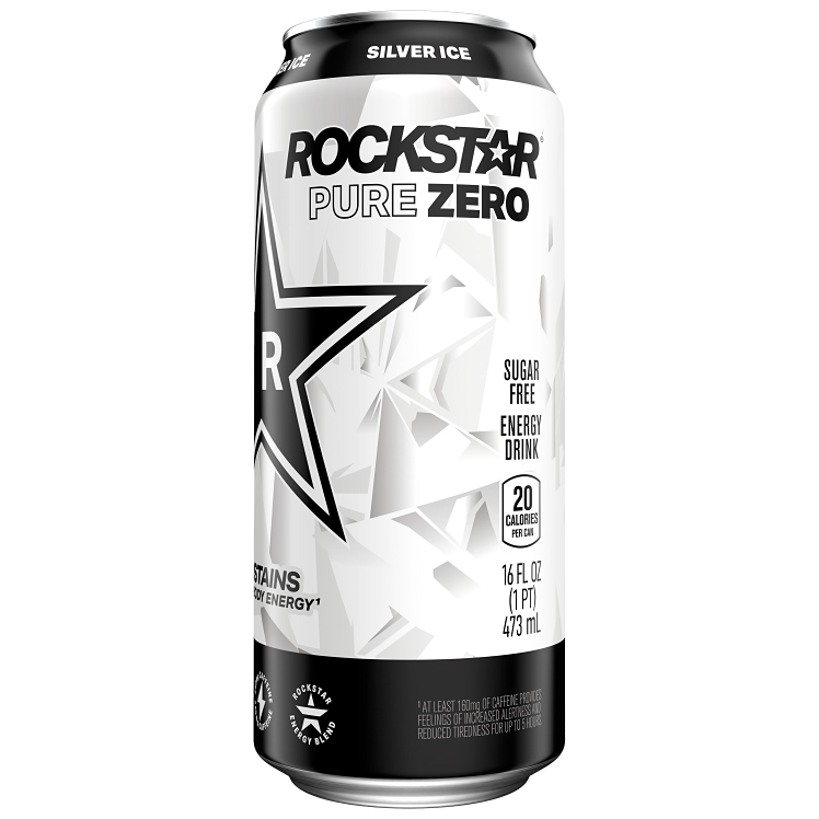 ROCKSTAR ENERGY PURE ZERO SILVER ICE