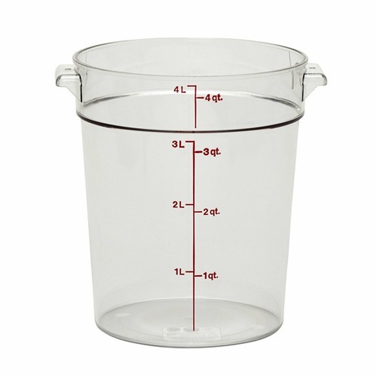 CAMBRO CONTAINER ROUND CLEAR 4 QUART