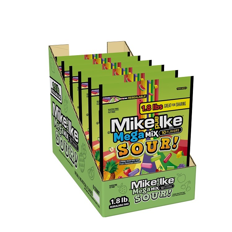MIKE AND IKE MEGA MIX SOUR SHARE SIZE