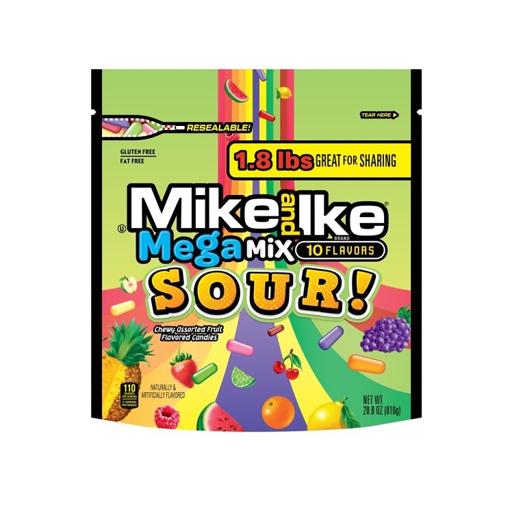 MIKE AND IKE MEGA MIX SOUR SHARE SIZE