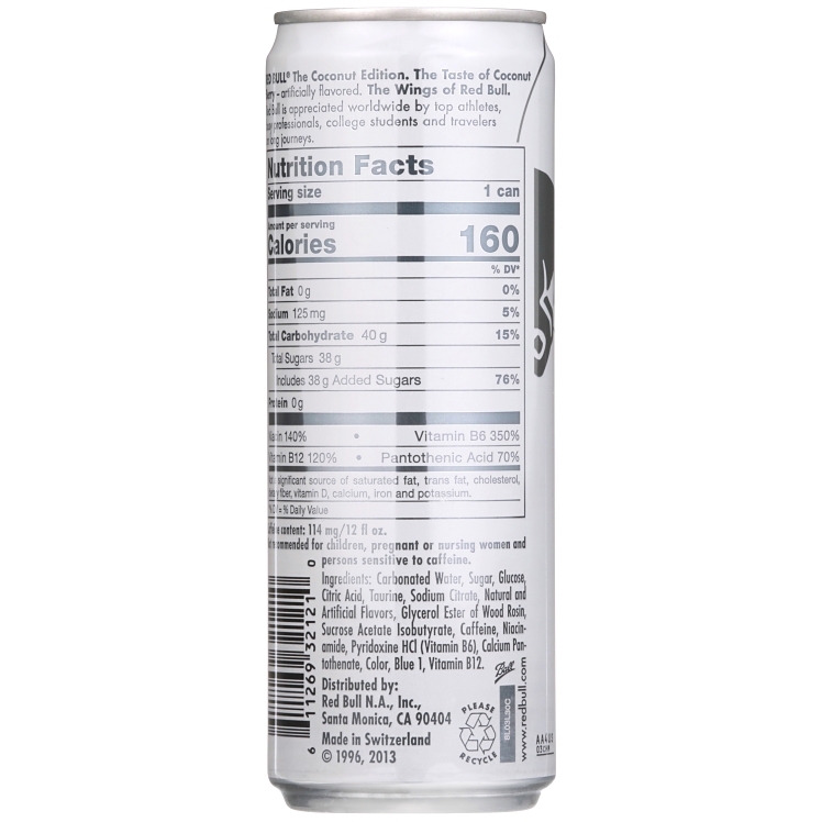 RED BULL ENERGY COCONUT EDITION 12 OZ