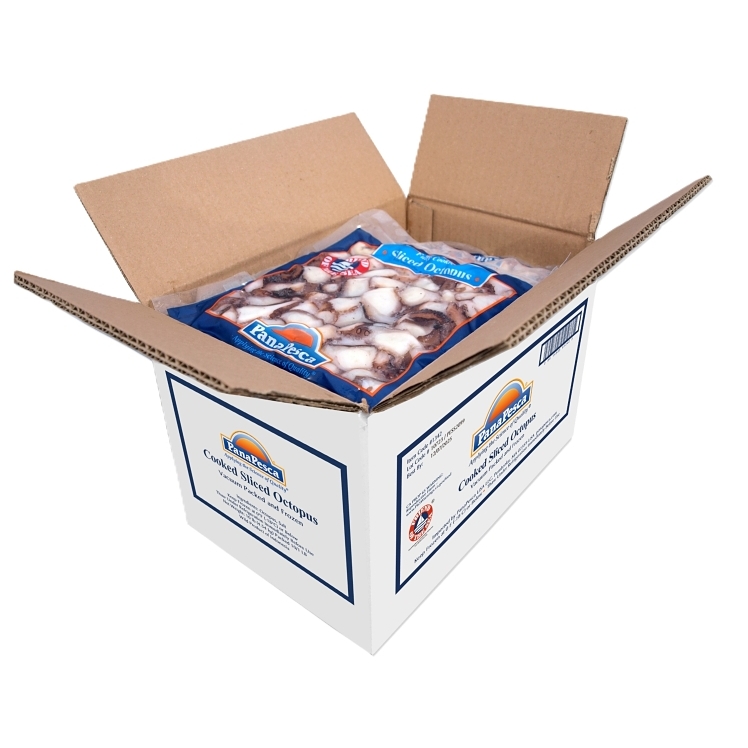 SLICED OCTOPUS COOKED