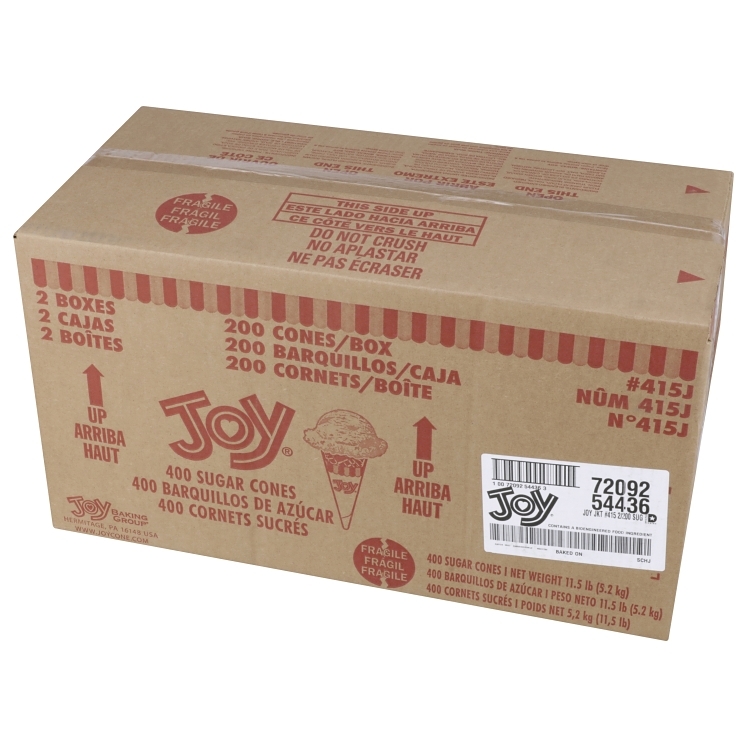 JOY CONE JACKETED SUGAR CONES #415J