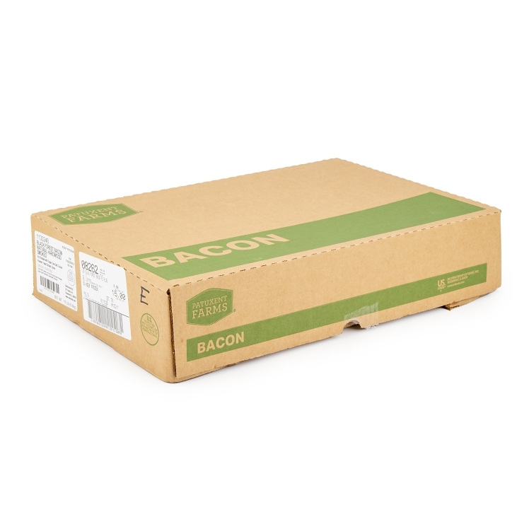 PATUXENT BACON SLICED 10-14 CT SLICED LAID OUT SMOKED BLACK
