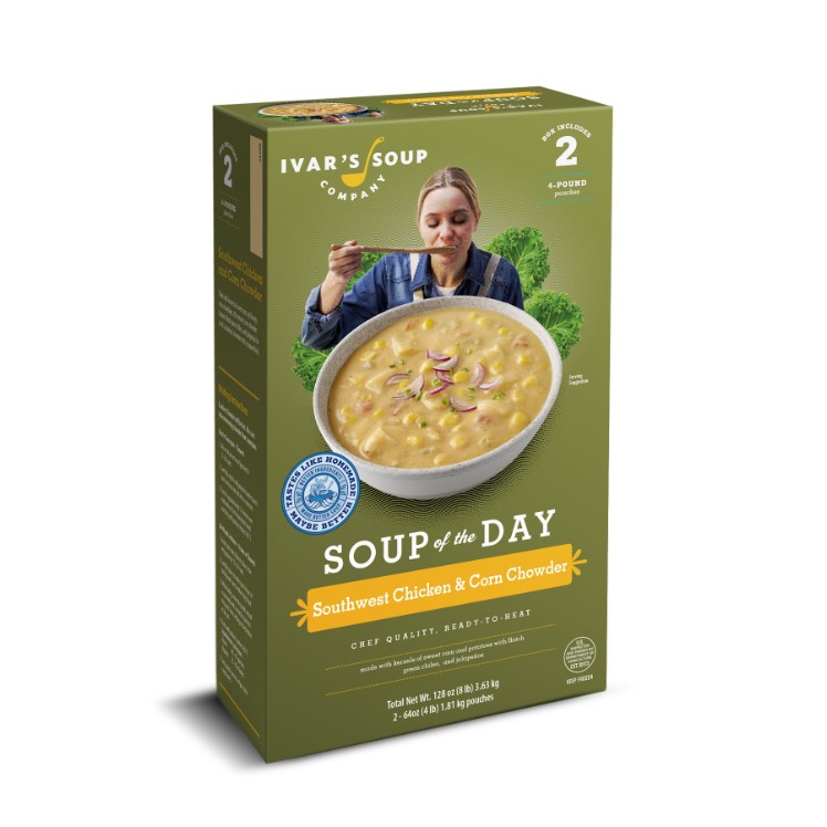 IVARS SOUTHWEST CORN CHOWDER SOUP FROZEN