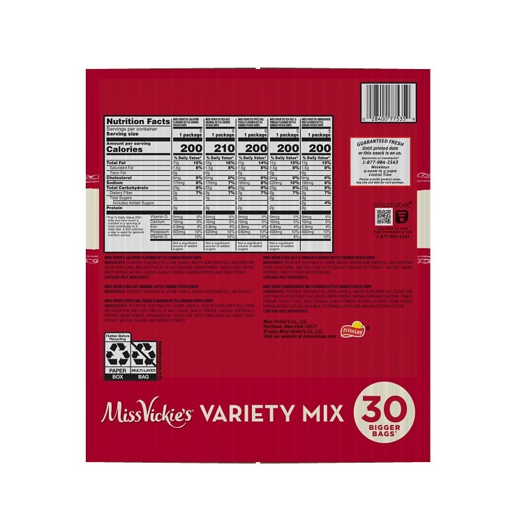 MISS VICKIE'S ASSORTED KETTLE CHIPS