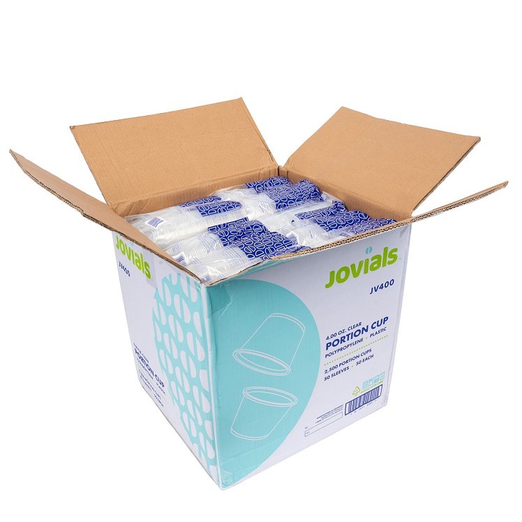 JOVIALS 4OZ CLEAR POLYPROPYLENE PORTION CUP