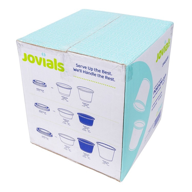 JOVIALS 4 OZ BLACK POLYPROPYLENE PORTION CUP