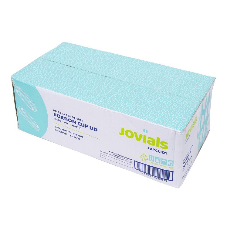 JOVIALS 0.75-1 OZ CLEAR PET PORTION CUP LID