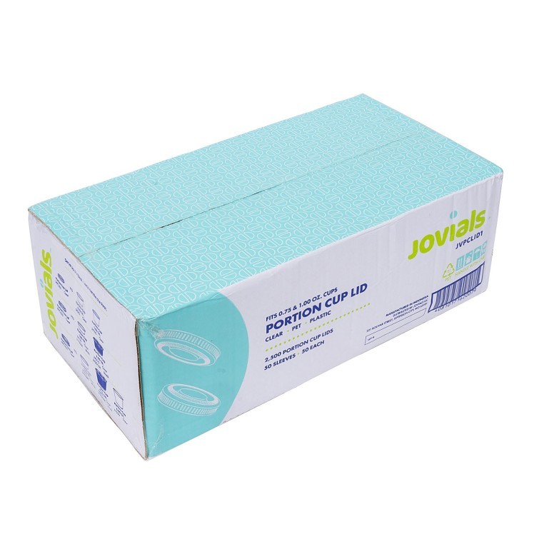 JOVIALS 0.75-1 OZ CLEAR PET PORTION CUP LID