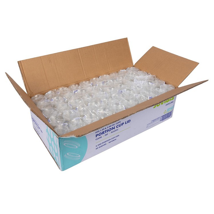 JOVIALS 2 OZ CLEAR PET PORTION CUP LID
