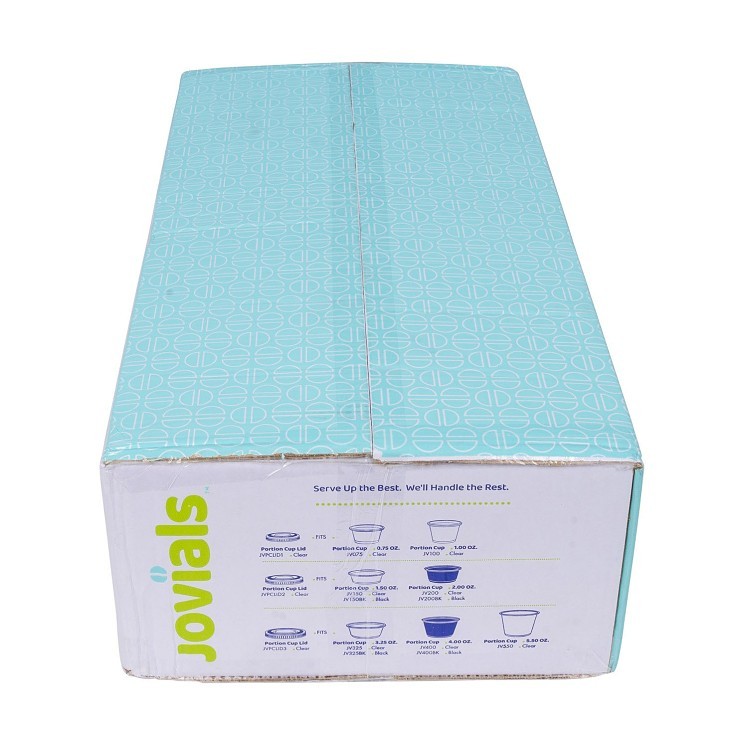JOVIALS 2 OZ CLEAR PET PORTION CUP LID