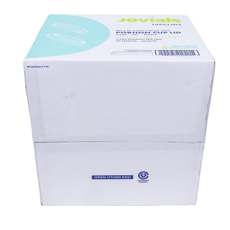 JOVIALS 3.25 - 4 OZ CLEAR PET PORTION CUP LID