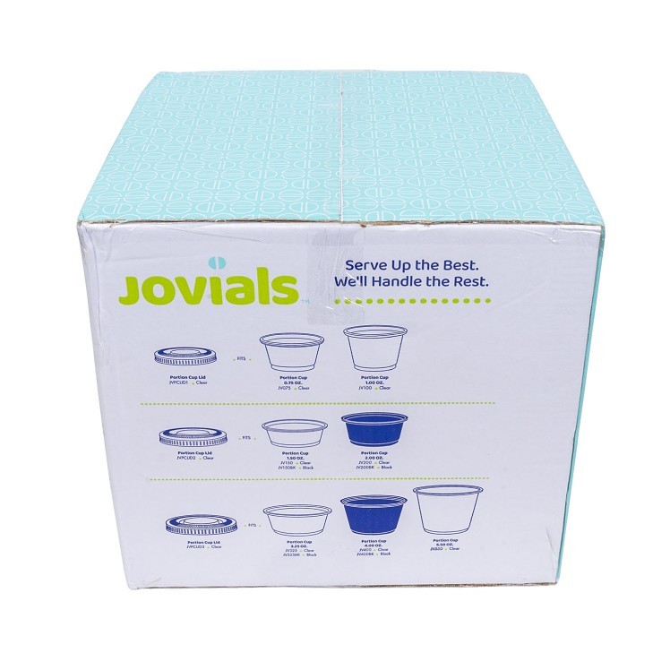 JOVIALS 3.25 - 4 OZ CLEAR PET PORTION CUP LID