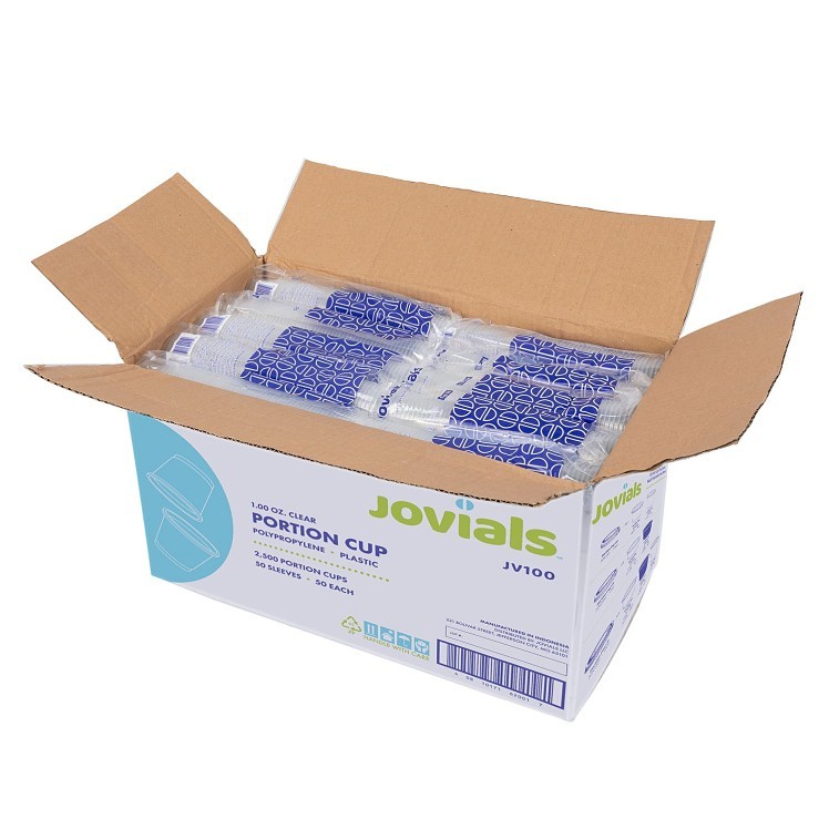 JOVIALS 1OZ CLEAR POLYPROPYLENE PORTION CUP