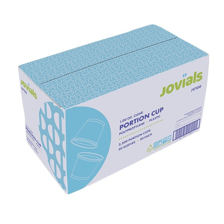JOVIALS 1 OZ CLEAR POLYPROPYLENE PORTION CUP