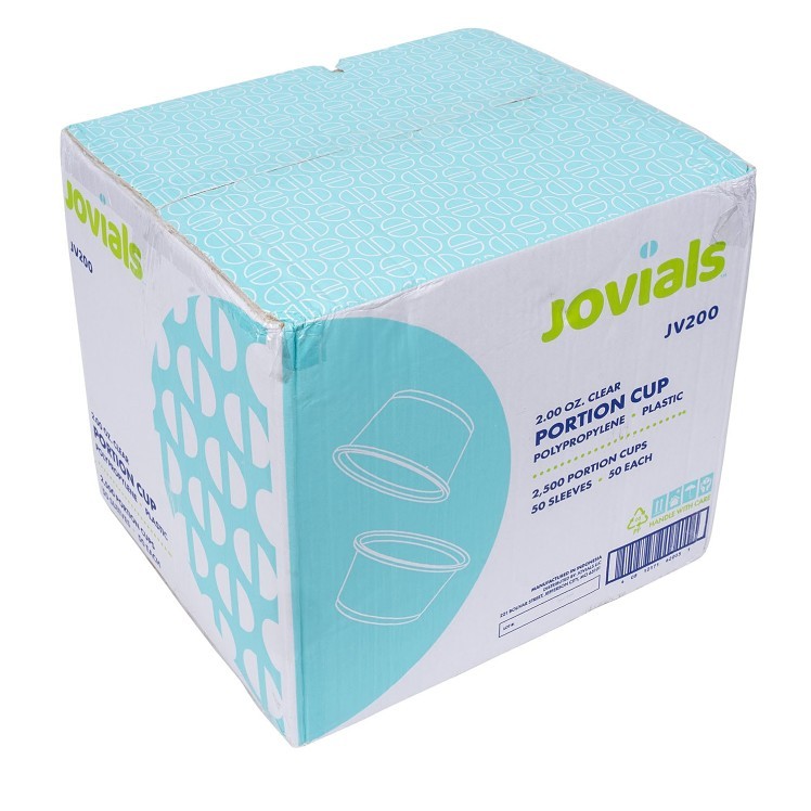 JOVIALS 2OZ CLEAR POLYPROPYLENE PORTION CUP