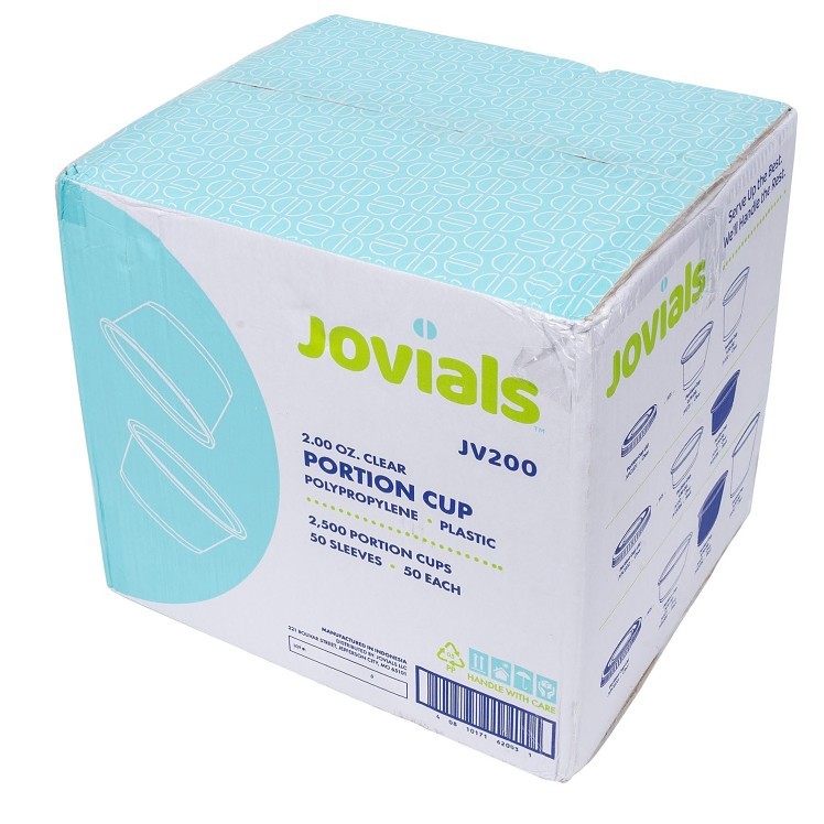 JOVIALS 2OZ CLEAR POLYPROPYLENE PORTION CUP