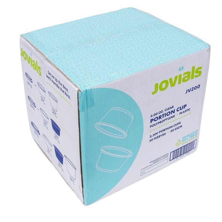 JOVIALS 2OZ CLEAR POLYPROPYLENE PORTION CUP