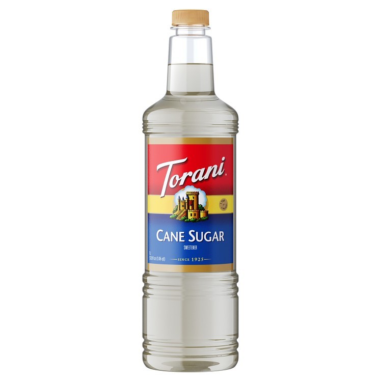 TORANI CANE SUGAR SWEETENER SYRUP PET 1 LTR