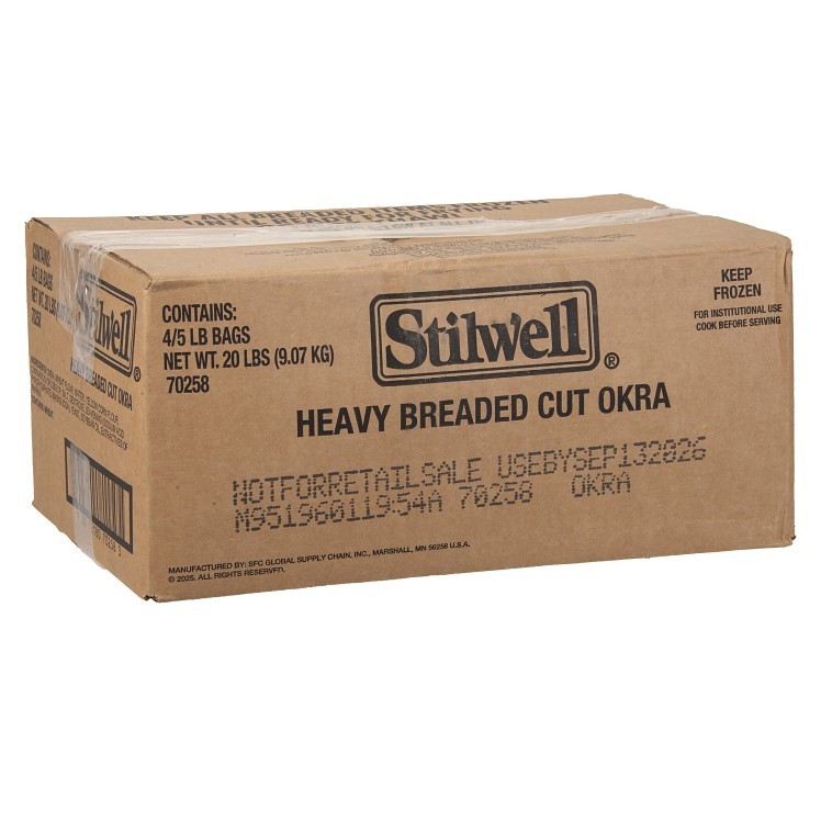 STILWELL OKRA, BREADED HEAVY SLICED ROUND RAW FRIED FROZEN 4