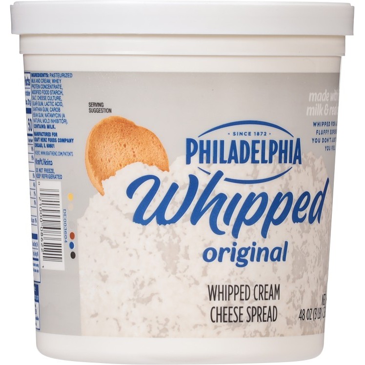PHILADELPHIA WHIPPED CREAM CHEESE TUB