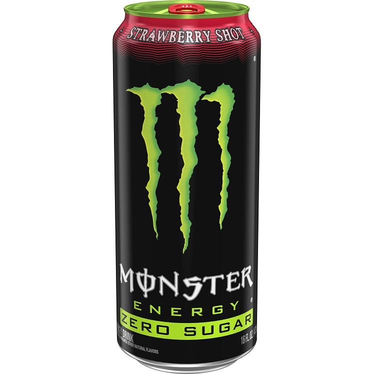 MONSTER ZERO SUGAR STRAWBERRY SHOT 16OZ