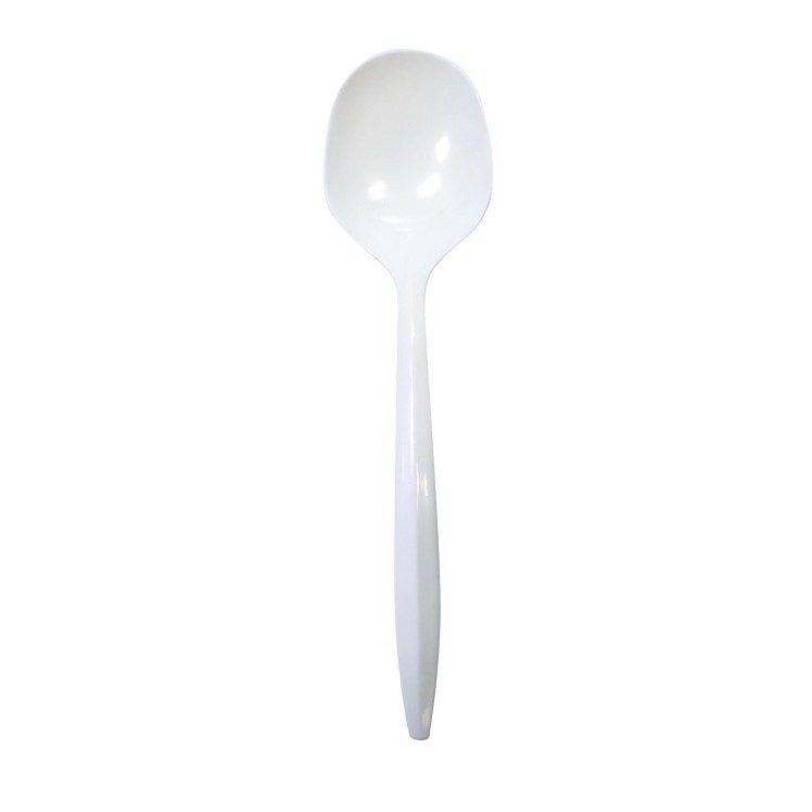 SPOON, SOUP POLYPROPYLENE MEDIUMWEIGHT WHITE PLAST